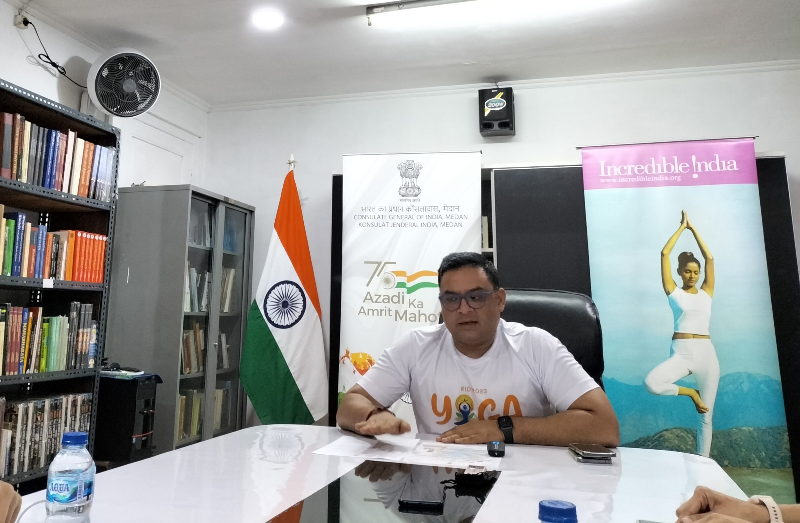 Indian Consul General in Medan celebrates International Yoga Day 2023 – Central News
