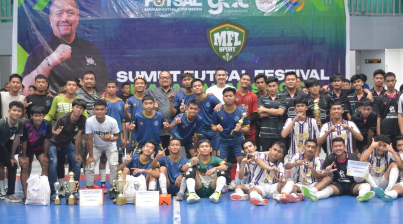 Arumi Siantar Juarai Futsal Piala Bahar Siagian, SMKN2 Medan Juara SMA