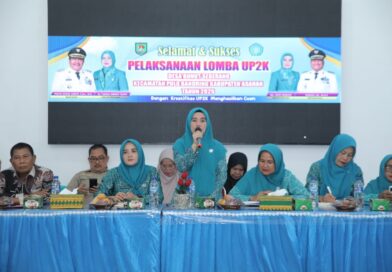 TP. PKK Kabupaten Asahan Lakukan Evaluasi Lomba UP2K di Desa Bunut Sebrang