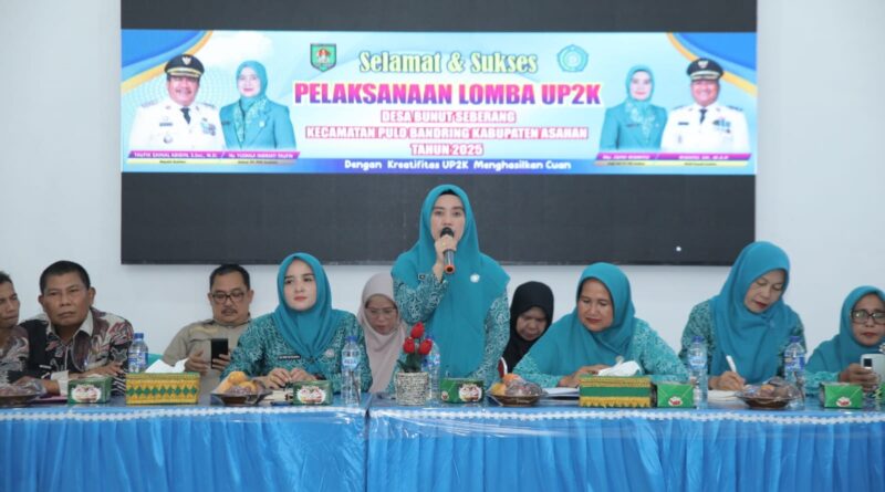 TP. PKK Kabupaten Asahan Lakukan Evaluasi Lomba UP2K di Desa Bunut Sebrang