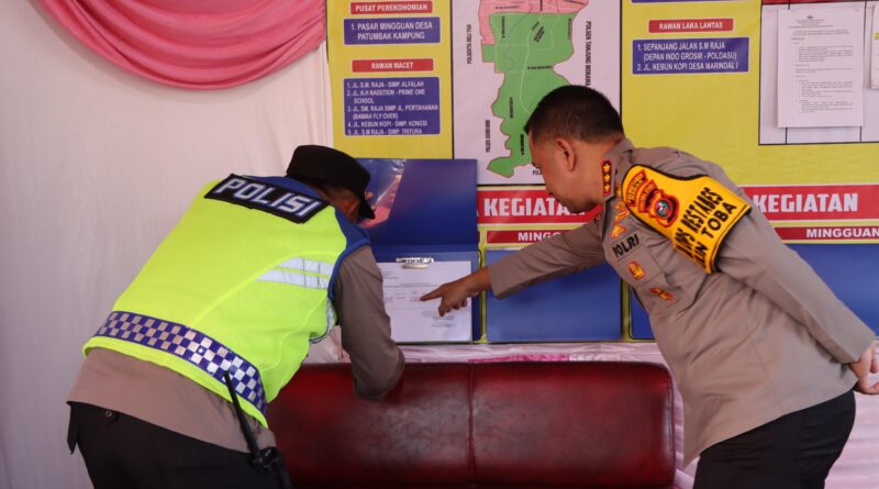 Kapolrestabes Medan Jean Calvijn Tinjau Kesiapan Pospam Patumbak Hadapi Libur Akhir Tahun