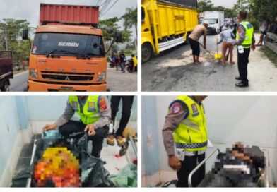 Dua Pengendara Motor Tewas Terlindas Truk Tronton di Jembatan Perbaungan