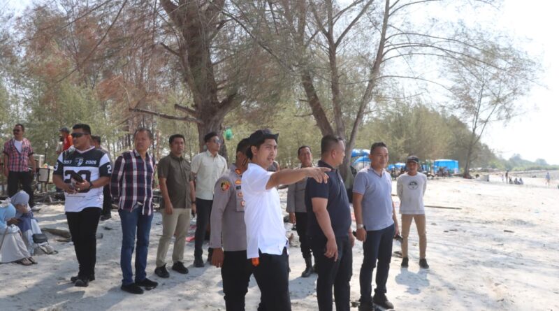 Kapolres Batubara Pimpin Monitoring  Pantai Sujono: Fokus Keamanan dan Keselamatan Wisatawan
