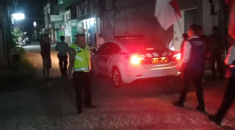 Kawal Pawai Lilin Waisak, Sat Lantas Polres Tanjung Balai Pastikan Arus Lalu Lintas Aman dan Kondusif