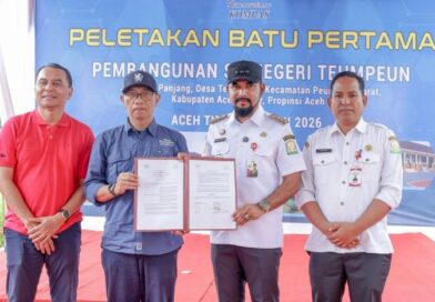 Dana Kemanusiaan Kompas Bangun Kembali SD Negeri Teumpeun yang Rusak Akibat Banjir