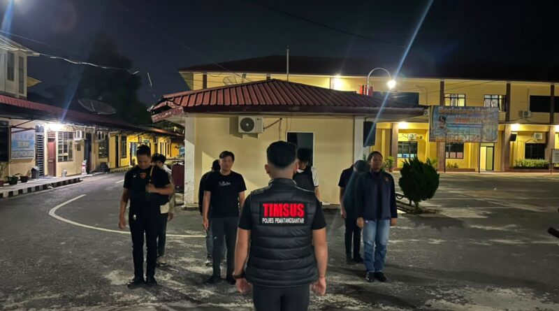 Polres Pematangsiantar Amankan  Enam Sepedamotor Knalpot Brong