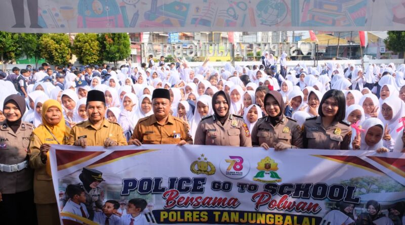 Sambut Hari Jadi Ke-78, Polwan Polres Tanjung Balai Gelar Police Go To School