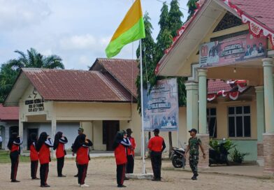 Persiapan HUT RI ke-81, Anggota Paskibra Kecamatan Idi Tunong Mulai Gelar Latihan Intensif