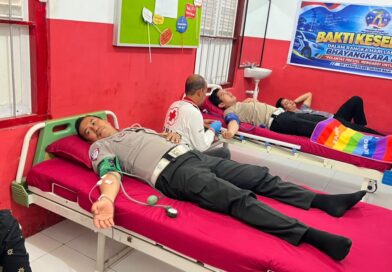 Sambut HUT Lalu Lintas ke-71, Sat Lantas Polres Tanjungbalai Gelar Donor Darah di PMI