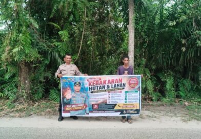Cegah Karhutla di Musim Kemarau, Sat Binmas Polres Tanjung Balai Imbau Warga Tidak Bakar Lahan