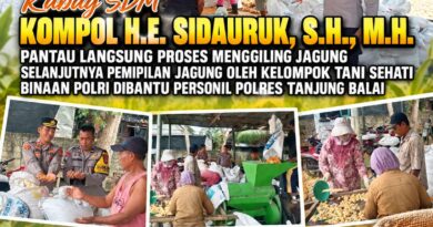 Polres Tanjungbalai Dampingi Kelompok Tani Sei Raja Olah Hasil Panen Jagung Polres Tanjungbalai Dampingi Kelompok Tani Sei Raja Olah Hasil Panen Jagung