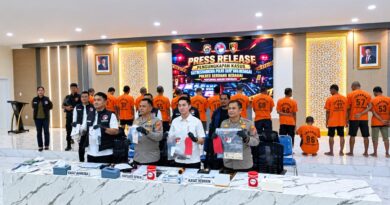 Polres Sergai Ungkap Kasus Narkoba dan Kriminal, 27 Tersangka Diamankan