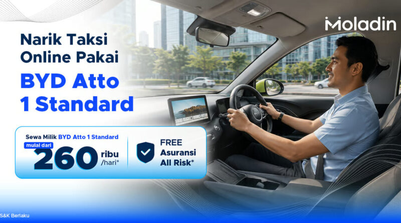 Moladin Hadirkan Program Sewa Kepemilikan Mobil Listrik untuk Driver Online Moladin Hadirkan Program Sewa Kepemilikan Mobil Listrik untuk Driver Online