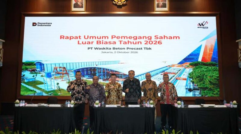 RUPSLB 2026 Waskita Beton Precast, Setujui Delegasi Kewenangan Persetujuan RJPP dan RKAP RUPSLB 2026 Waskita Beton Precast, Setujui Delegasi Kewenangan Persetujuan RJPP dan RKAP