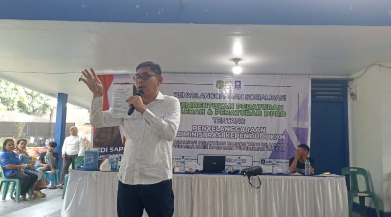 Edi Saputra Sosper Adminduk: “Warga Jual-Belikan Rekening Bank Segera Tutup Akan Berurusan dengan Polisi”