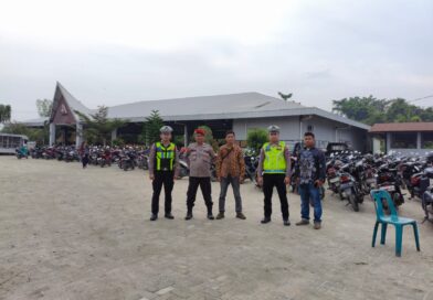 Jaga Ibadah Minggu, Sat Lantas Polres Tanjung Balai Amankan Sejumlah Gereja