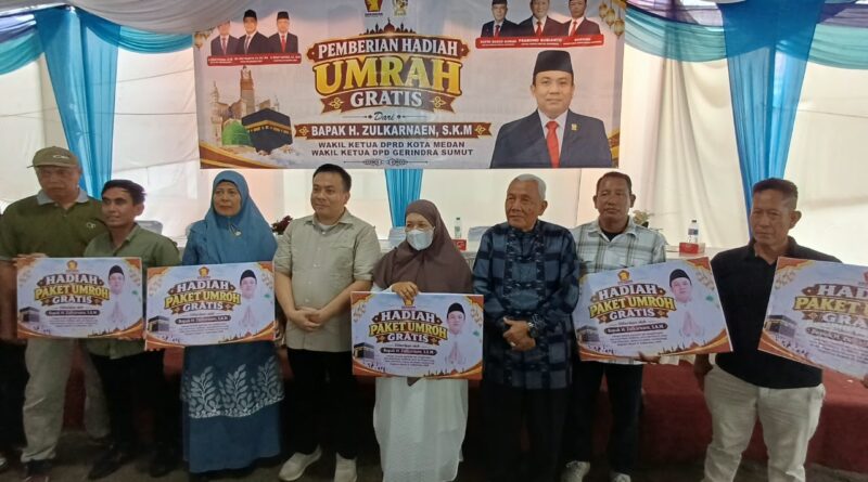 Zulkarnaen S.K.M Beri 7 Hadiah Umrah Gratis untuk Warga Medan
